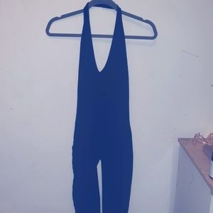 Full length black bodysuit